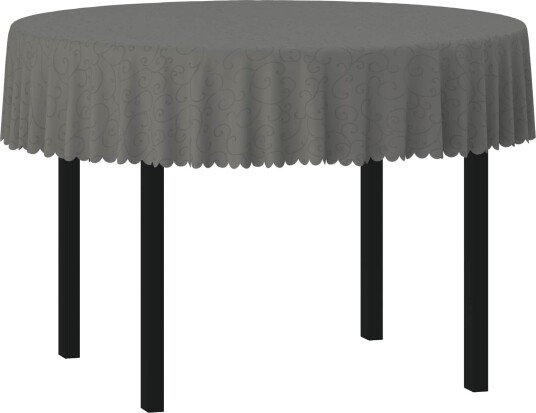 vidaXL Bordduk Rund Lysegrå Ø 180 cm vidaXL Bordduk Rund Lysegrå Ø 180 cm