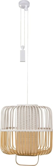 Hengelampe Forestier Bamboo dimmbar Hvit Spisestue Bambus Design 52 Hvit Hengelampe Forestier Bamboo dimmbar Hvit Spisestue Bambus Design 52 Hvit