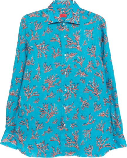 Isaia Herre Skjorter Flerfarget L,