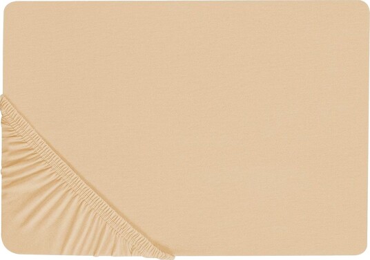 Laken med strikk Janbu Sandbeige 90x200 cm Sandbeige 90x200 cm