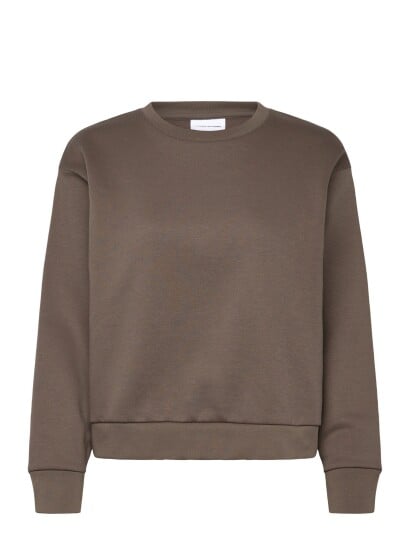 Enkel Studio O Neck Sweat Oversize Brown XXL