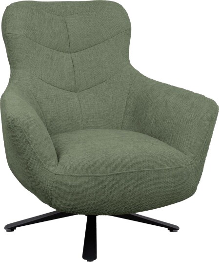 Lenestol HOME4YOU Helga 80x40xh80 cm melamin eik grønn