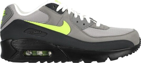 Nike Sneaker Air Max 90 Mesh   Svart/neon Gul/antrasitt Barn størrelse 40