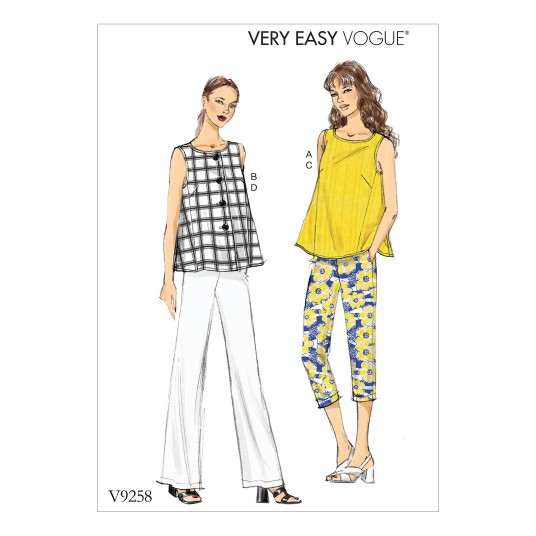 Vogue 9258 - Topp og bukser B5 (8-10-12-14-16)