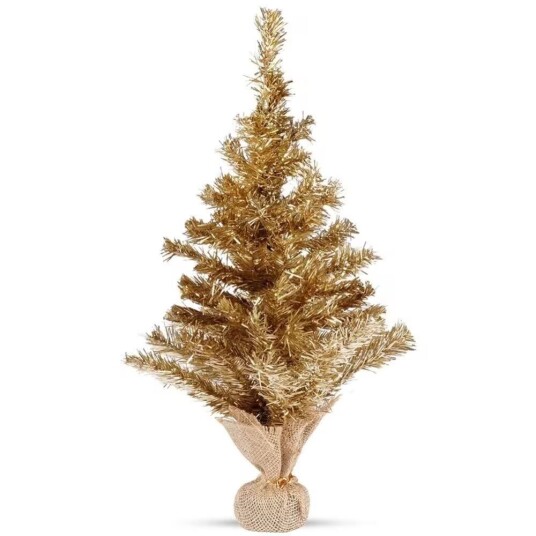 Home Styling Collection Gyldent kunstjuletre 60 cm med stabil bunn