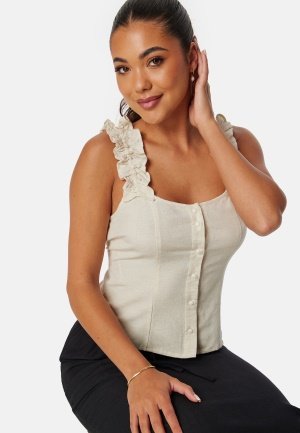 Pieces Pckaren strap top Birch XS