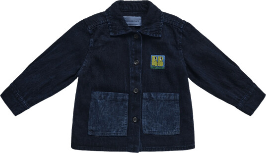 Bobo Choses Booo Bo Choses Tag Denim Shirt   Navy   92