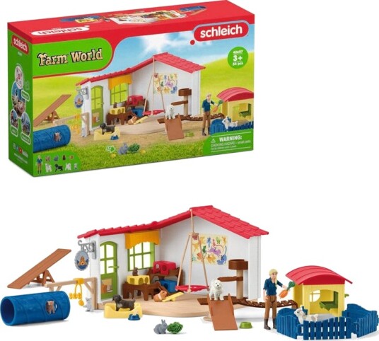 Schleich Dyrehotell Lekesett - 54 Deler for 3+ År Schleich Dyrehotell Lekesett - 54 Deler for 3+ År