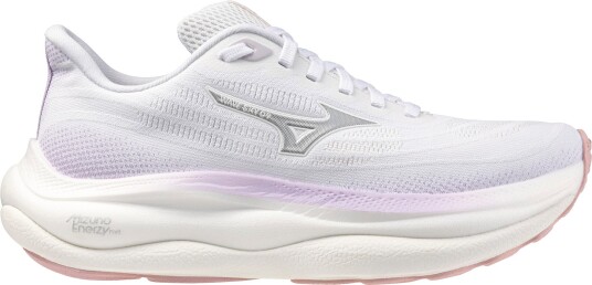 Mizuno Women"s Wave Sky 9 White/Silver/Orchid Petal 38