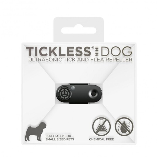 Tickless Mini Dog Elektronisk Flåttavviser (Svart) Tickless Mini Dog Elektronisk Flåttavviser (Svart)