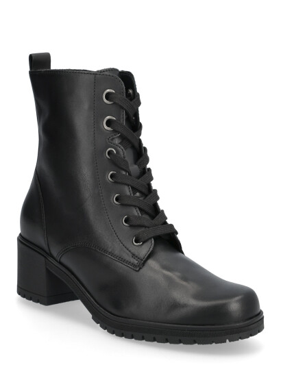 Gabor Laced Ankle Boot - Black - 37.5
