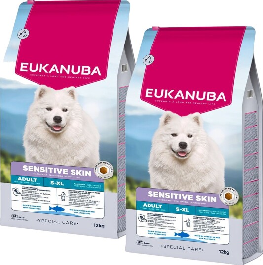 Eukanuba Dog Special Care Adult Sensitive Skin All Breeds 2 X 12 kg Eukanuba Dog Special Care Adult Sensitive Skin All Breeds 2 X 12 kg