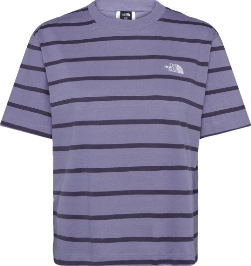 The North Face W Vista Stripe Short Sleeve Tee Purple XL
