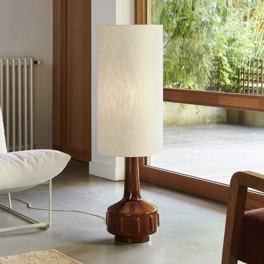 Gulvlampe MARKET SET Jimmy Brun / Rust Stue Keramikk 121 Brun / Rust