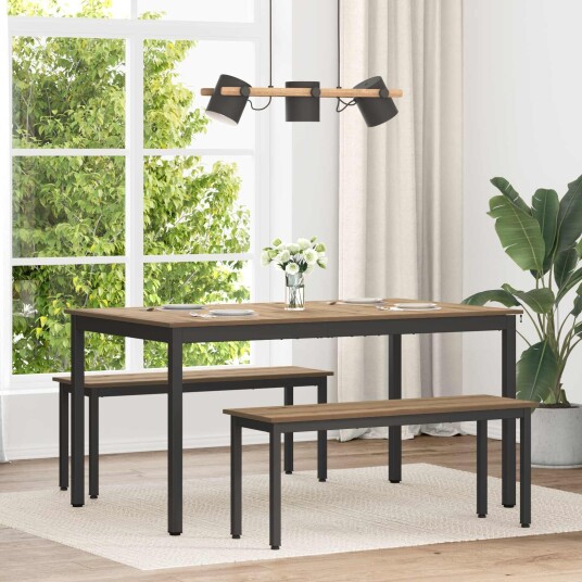 vidaXL Spisebord 150 x 78 x 75 cm METALL