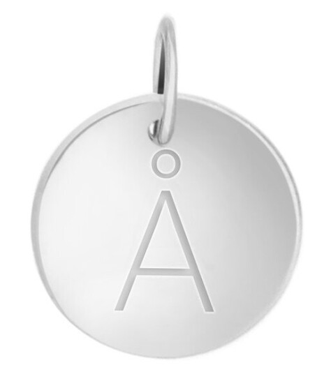 Pan Jewelry, Anheng i sølv med bokstav Å