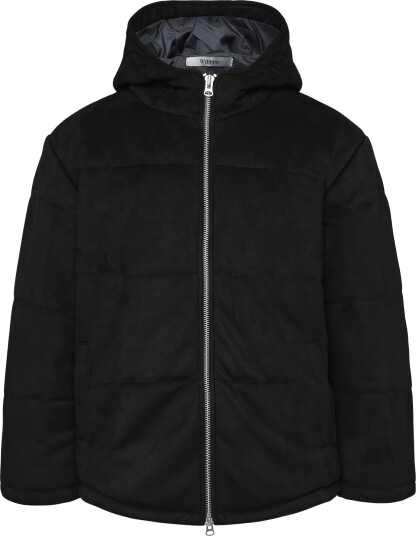 Human Scales William O.s Vegan Suede Puffer Jacket Black L