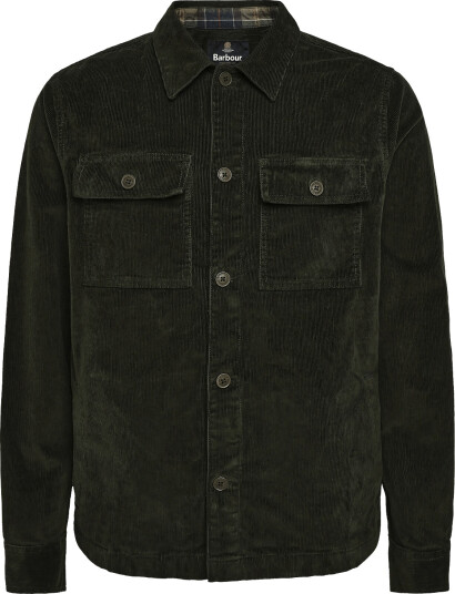 Barbour Barbour Tartan Trimmed Cord Overshirt Khaki green M