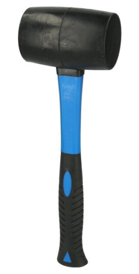 Ks Tools Gummihammer 32,5 cm i Fiberglass - 500g Hammerhodet