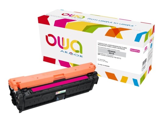 Owa-Toner Kompatibel Med Hp Ce343a 16000 Sider Magenta