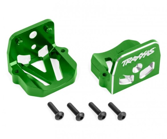 Traxxas 7760 Motor Mounts Front & Rear Set Alu Green X-Maxx XRT