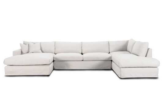 Soffadirekt MAXIME U sofa Høyre Hvit Soffadirekt MAXIME U sofa Høyre Hvit