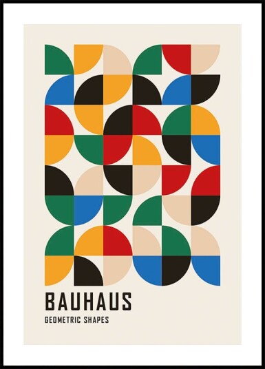 Bauhaus Geometric Shapes No.3 Plakat Plakat / 40x50cm Bauhaus Geometric Shapes No.3 Plakat Plakat / 40x50cm