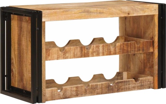 vidaXL Vinhylle Brun 100 x 45 x 33 cm Solid Grov Mango Tre