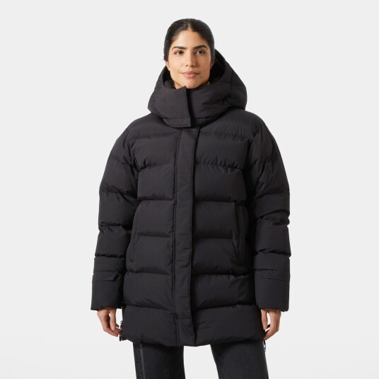 Helly Hansen Dame Aspire Varm Oppblåst Overdimensjonert Parka Svart S