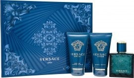 Versace Eros Gavesett for menn med 50ml EDT, Aftershave og Dusjgelé Versace Eros Gavesett for menn med 50ml EDT, Aftershave og Dusjgelé