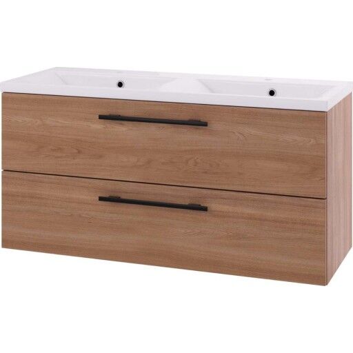 Servantskap Linn Bad Ingrid Dobbel 120 cm med 2 Skuffer 110512D Servantskap Linn Bad Ingrid Dobbel 120 cm med 2 Skuffer 110512D