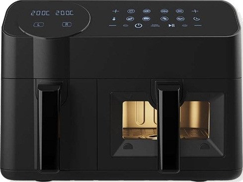 Maestro MR-760 Airfryer med 2 kurver - 3,5L + 6L, 2400W - Svart