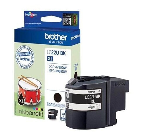 Brother LC 22UBK - Black Ink - Blekkpatron Svart Brother LC 22UBK - Black Ink - Blekkpatron Svart