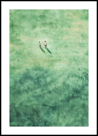 Green Grass Fields Plakat Plakat / 40x50cm