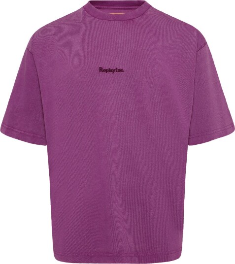Replay T Shirt Over   Purple   M