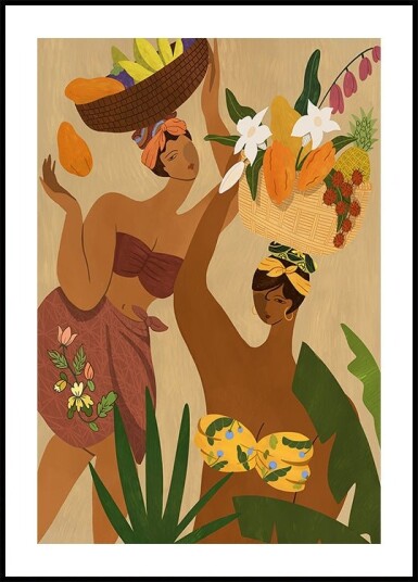 Opps Papaya Plakat Plakat / 21x30cm