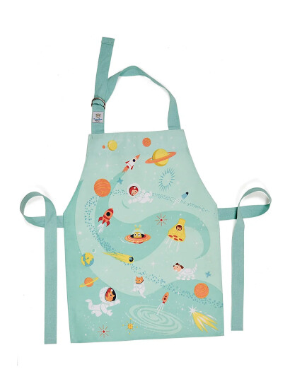 ThreadBear Apron - Outer Space - Green - ONE SIZE