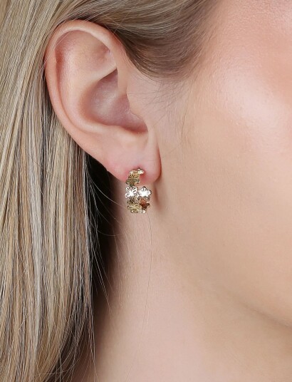 SNÖ of Sweden Flora Daisy Small Oval Ear Plain G Onesize   Gold   ONE SIZE