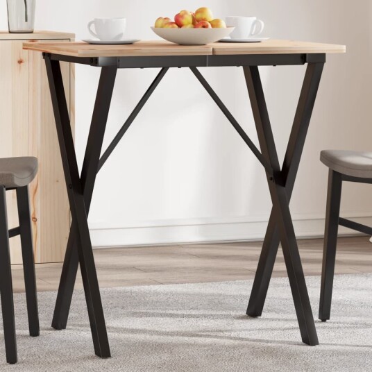 Ben for spisebord X-ramme 50x40x73 cm støpejern 357904 Ben for spisebord X-ramme 50x40x73 cm støpejern 357904
