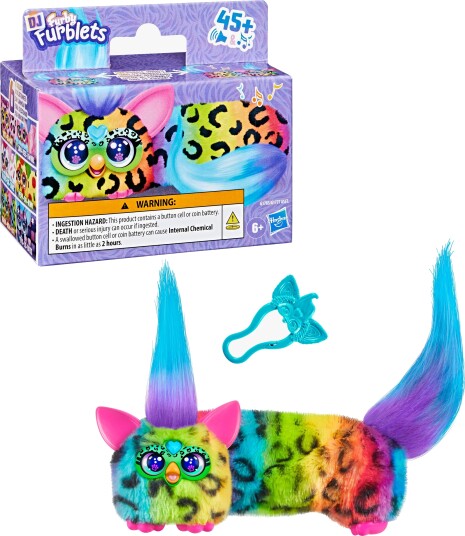 Furby Dj Furblet Interaktivt Kosedyr Rain Bow