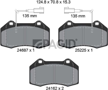 PAGID T2111N Bremseklosser PAGID T2111N Bremseklosser
