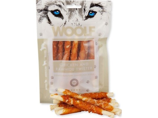 Woolf Woolf 100G Chicken Rawhide Twister
