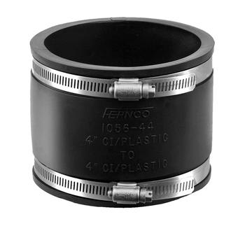 Fernco 65-76/75-88 mm kobling 75 mm t/støpejern DN65, over bakken