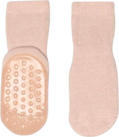 GoBabyGo Cotton Socks Anti Slip ROSE DUST 27/30