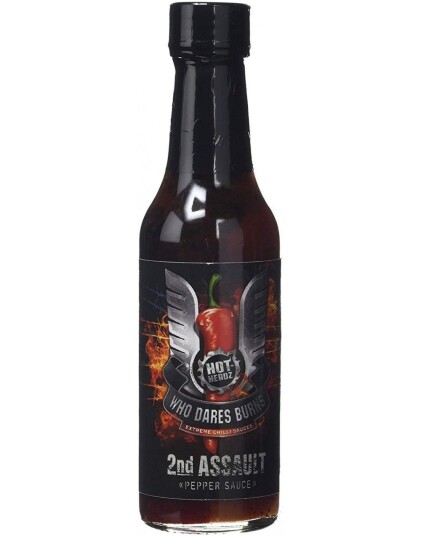 Who Dares Burns! The 2nd Assault! Supersterk Chillisaus 148 ml USA import Who Dares Burns! The 2nd Assault! Supersterk Chillisaus 148 ml USA import