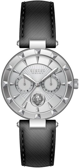 Versus by Versace Dameklokke VSPOS2021 Sertie N Sølvfarget/Lær Ø36
