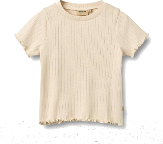 Wheat Rib T-Shirt S/S Irene Yellow 122 Wheat Rib T-Shirt S/S Irene Yellow 122