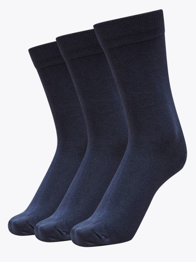 Selected Homme Selected Homme 3-Pack Cotton Sock Blå ONE SIZE