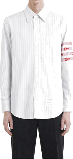 Thom Browne Herre Skjorter Grå M, Thom Browne Herre Skjorter Grå M,
