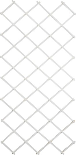 Espalier I Tre Hvit Rett 100x200 Cm